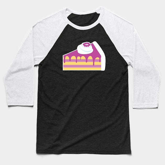 Blueberry Cake Baseball T-Shirt by tjasarome